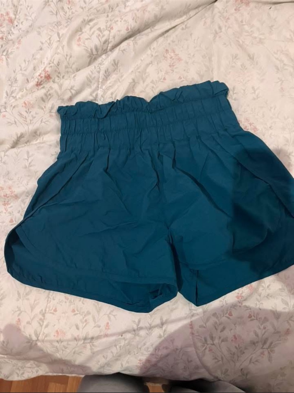 High-Waist Teal Women’s Shorts